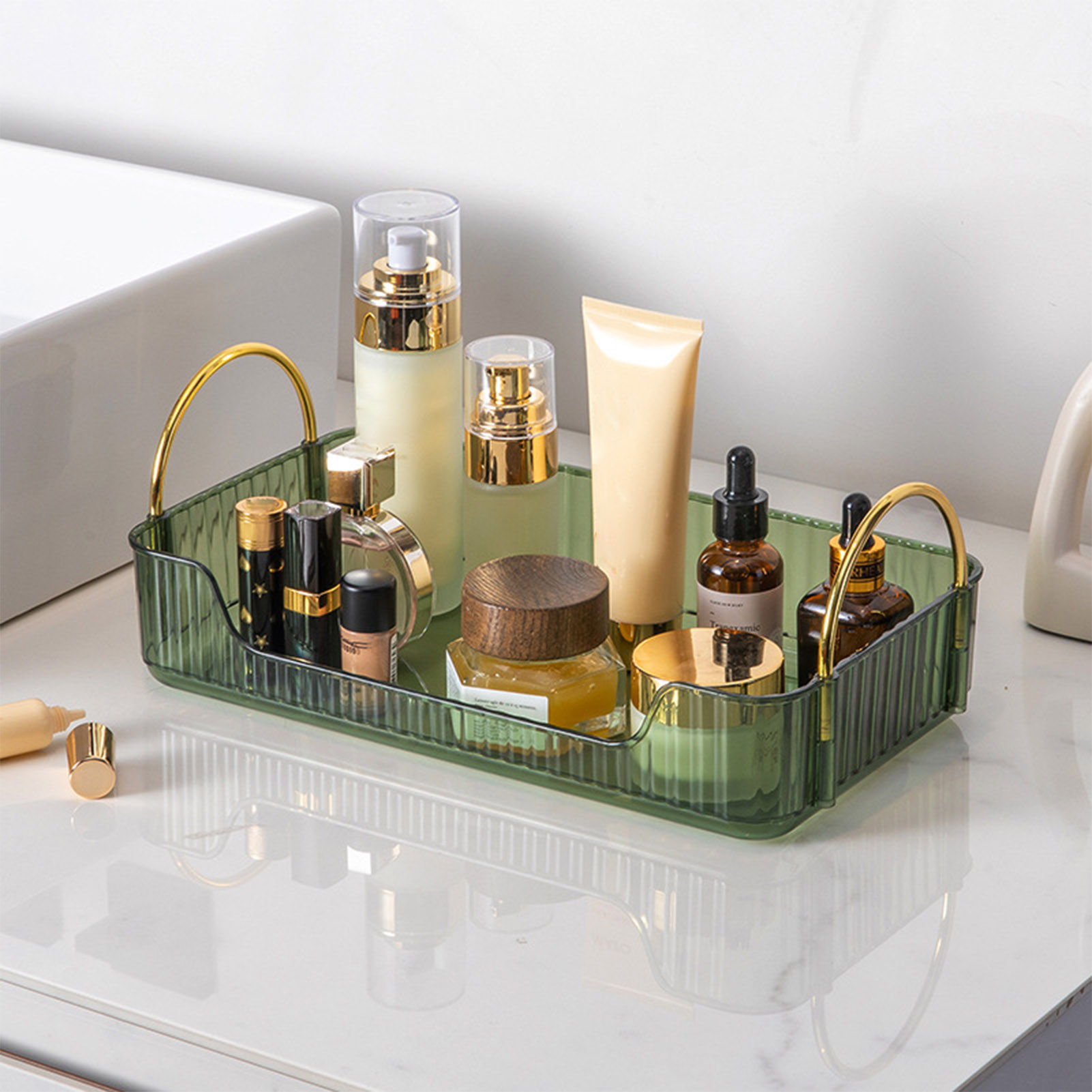 Beauty Makeup Vanity - Banyo Organizatör Rafı Hafif Lüks Akrilik