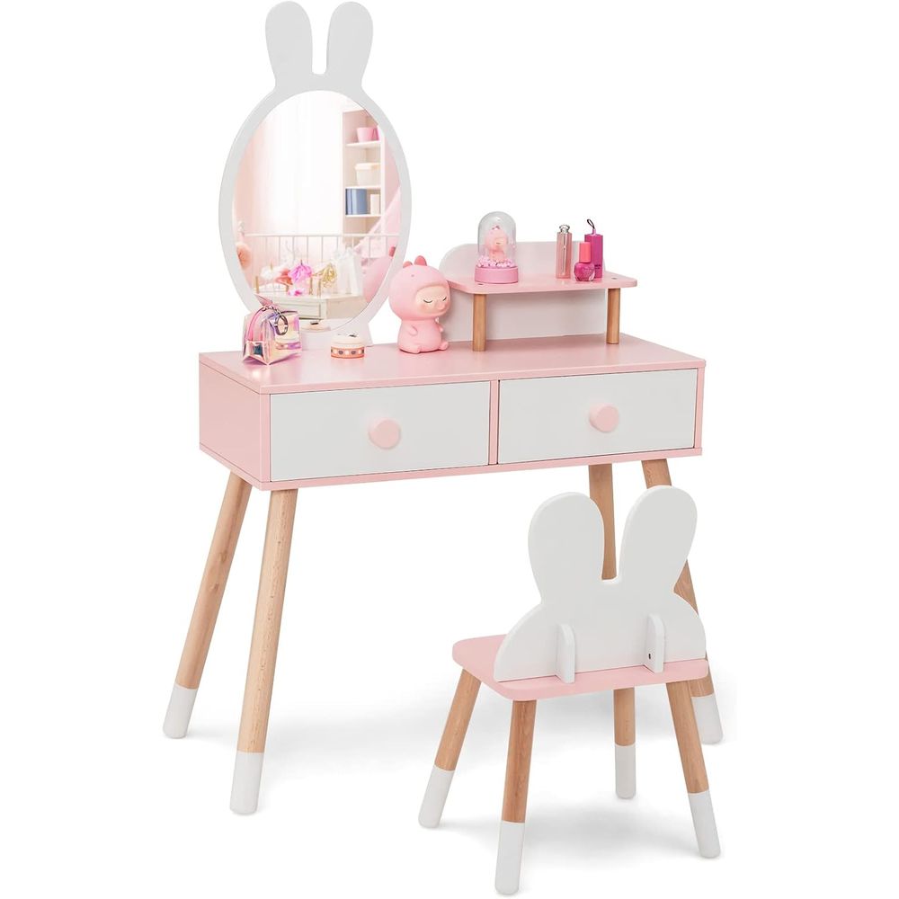Beauty Makeup Kids - EY Çocuk Makyaj Masası, Tavşan Temalı