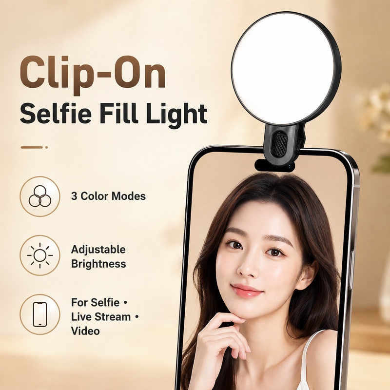 Beauty Makeup Video - Taşınabilir RGB LED Dolgu Işığı Mini