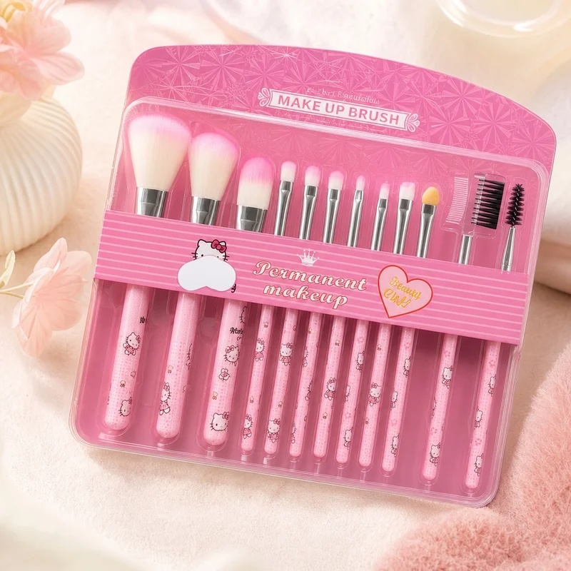 Beauty Makeup Artist - Hello Kitty 12 Parçalı Makyaj Fırça