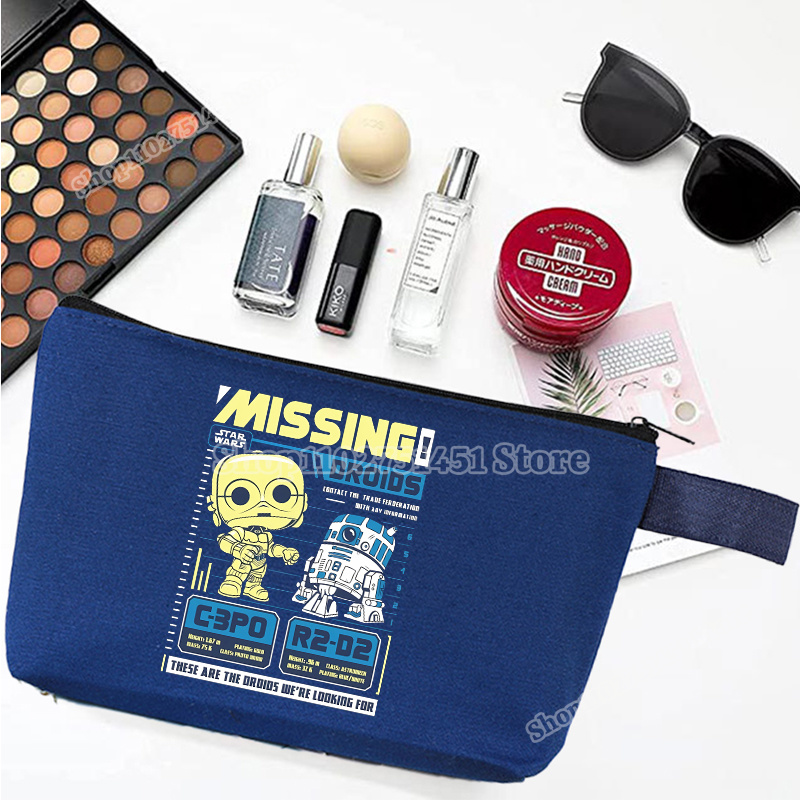 Beauty Y Makeup - Star Wars Karikatür Baskı Kozmetik Çantası