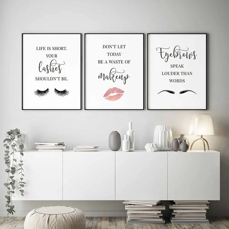 Makyaj Tırnaklar Posteri Kirpi - Makeup Is Beauty Quotes incelemesi ve fiyatı