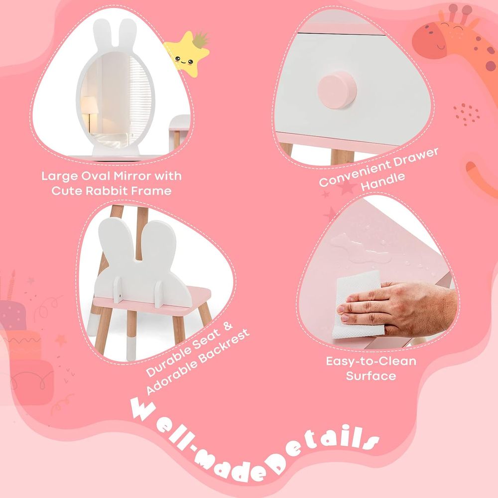 EY Çocuk Makyaj Masası, Tavşan - Beauty Makeup Kids incelemesi ve fiyatı