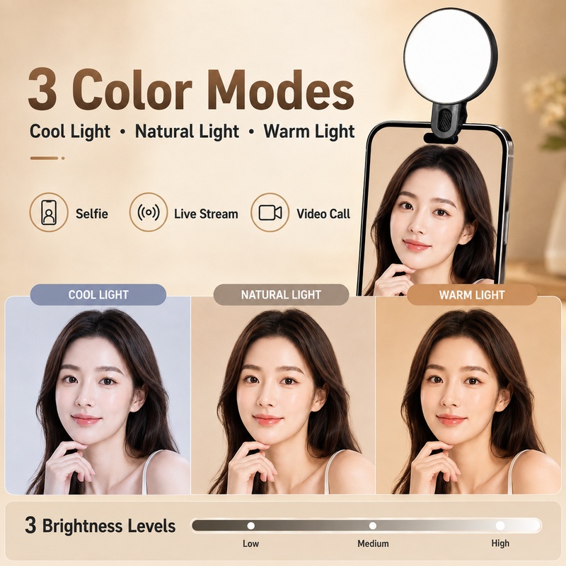 Taşınabilir RGB LED Dolgu Işığ - Beauty Makeup Video incelemesi ve fiyatı