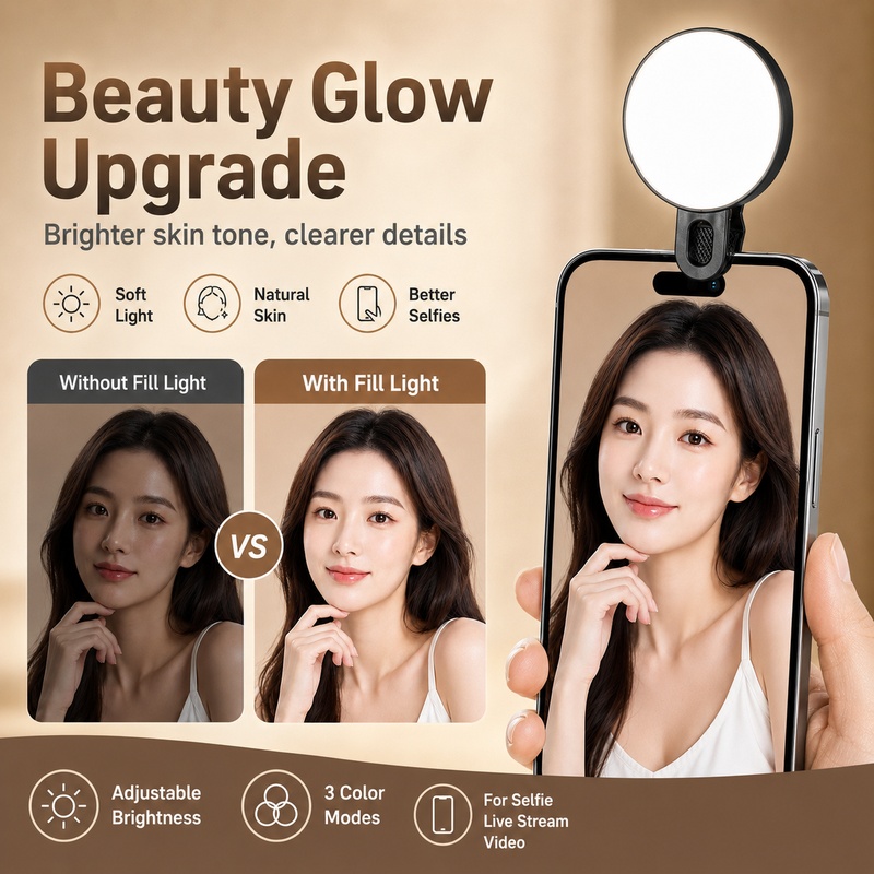 Taşınabilir RGB LED Dolgu Işığ - Beauty Makeup Video incelemesi ve fiyatı