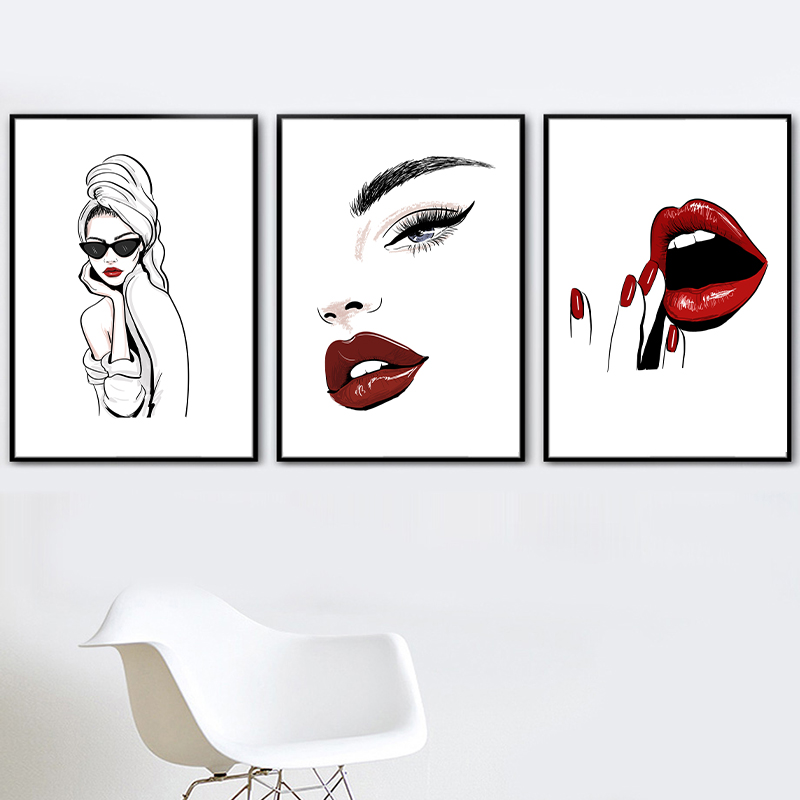 İskandinav moda makyaj posteri - Makeup Is Beauty Quotes incelemesi ve fiyatı